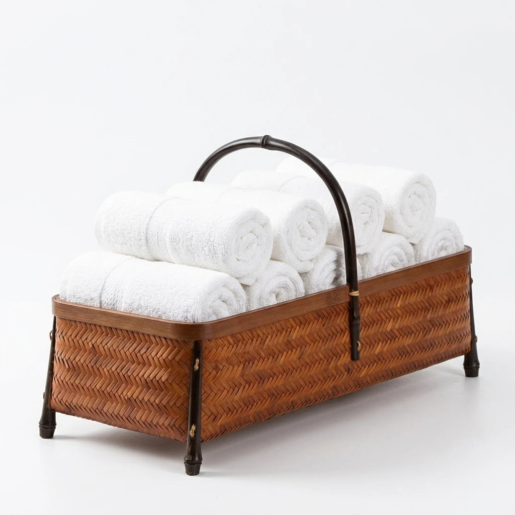Organizer Basket with Towels