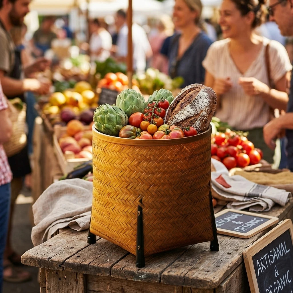 Carrying Basket at Farmers Market