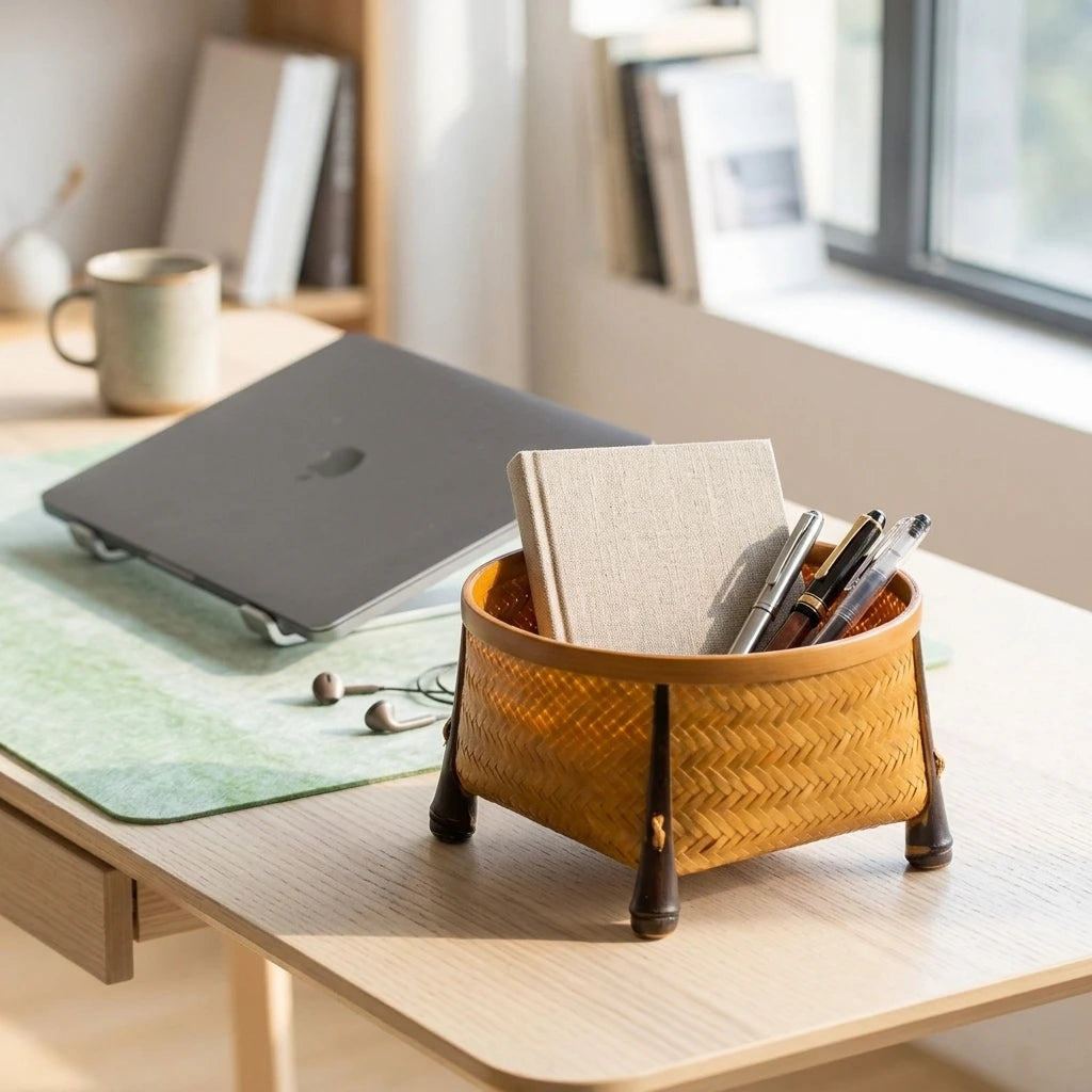 Open Basket on Nordic Desk