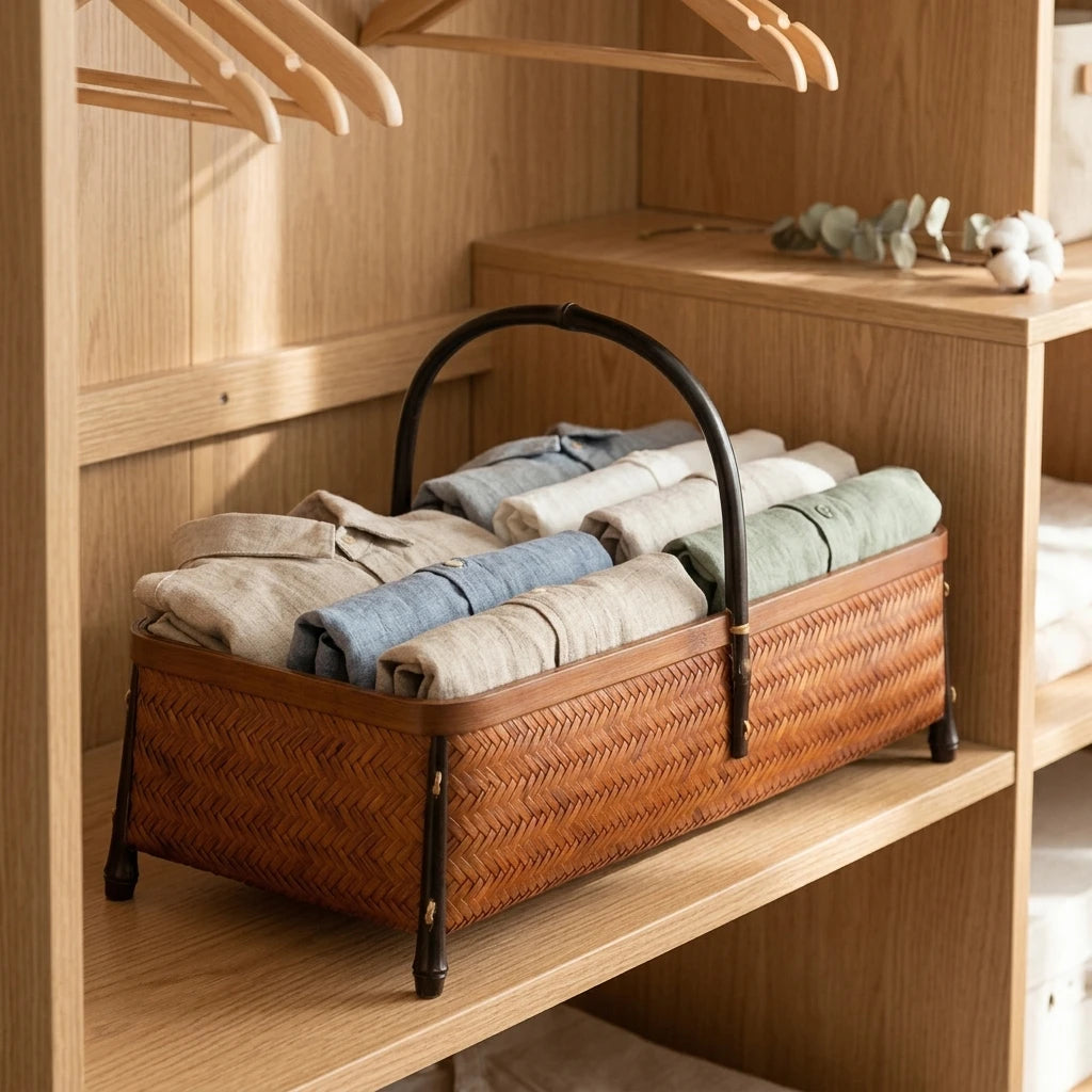 Organizer Basket in Oak Wardrobe