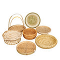 Bambuura Handwoven Tea Tray & Pastry Basket